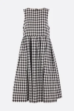 Women TAO COMME DES GARÇONS sleeveless dress in Vichy canvas