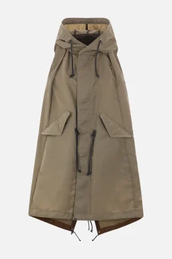 Women SACAI sleeveless parka in nylon twill