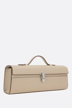 Women SAVETTE Slim Symmetry Pochette handbag in smooth leather