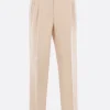 Women ALBERTO BIANI slim-fit trousers in linen and viscose