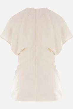 Women TOTEME Slouch Waist top in crinkled viscose blend