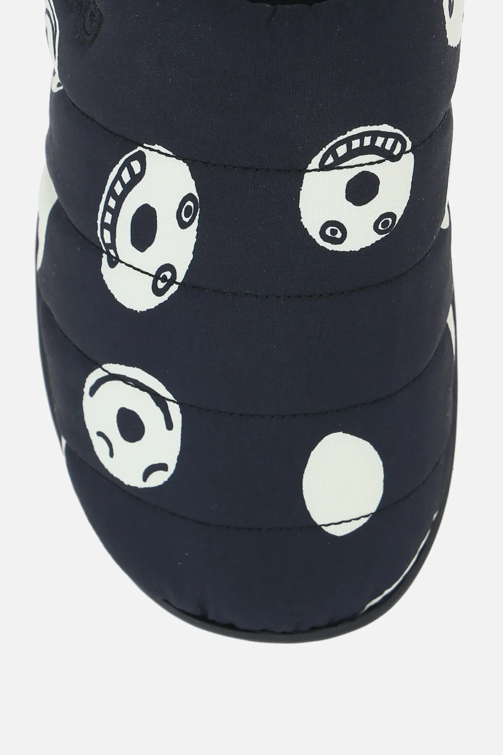 SUBU X 10 CORSO COMO Smile print quilted nylon slippers