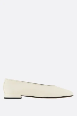 Women GIORGIO ARMANI - 10 CORSO COMO smooth leather ballerinas