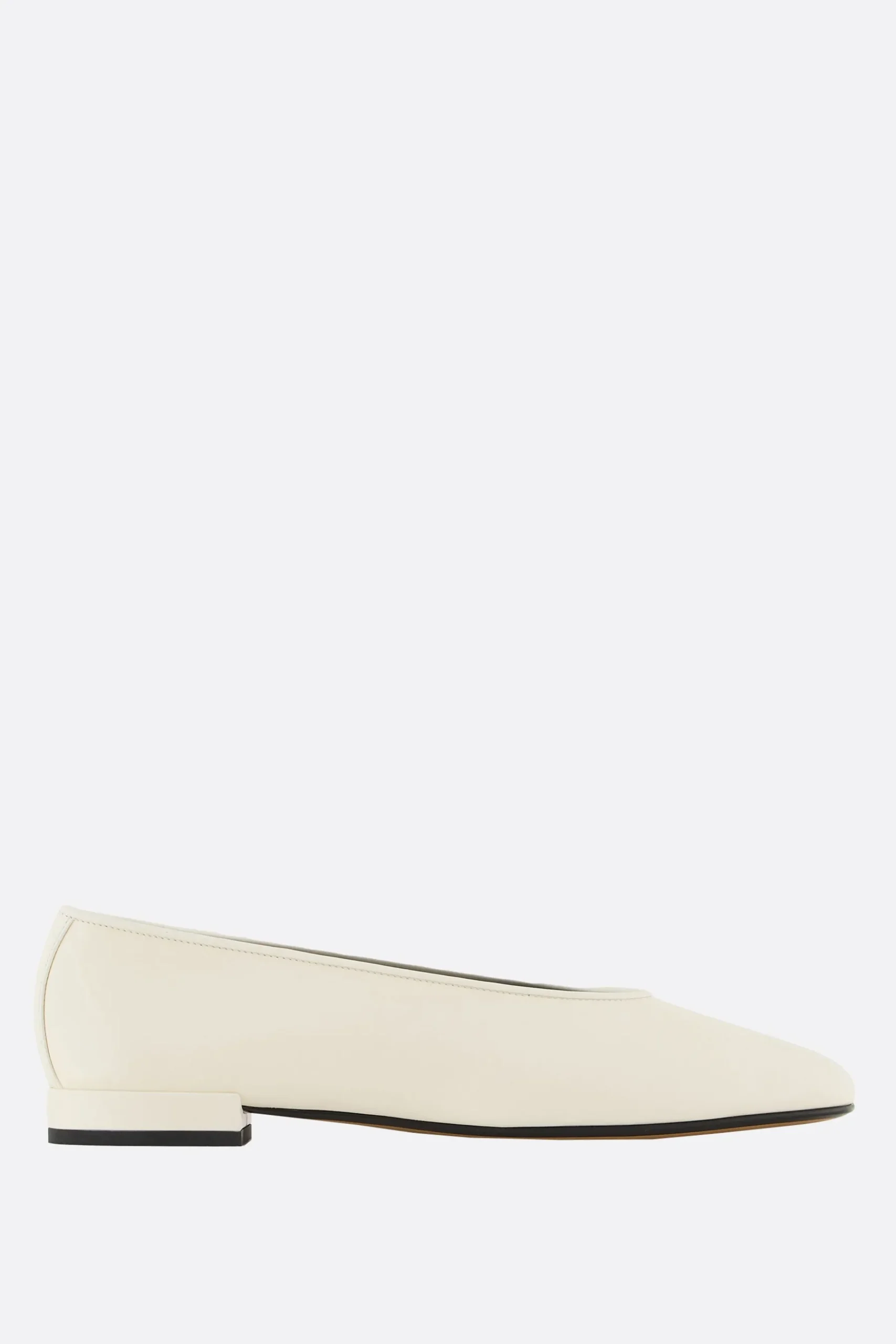 Women GIORGIO ARMANI - 10 CORSO COMO smooth leather ballerinas