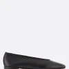 Women GIORGIO ARMANI - 10 CORSO COMO smooth leather ballerinas