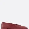 Women GIORGIO ARMANI - 10 CORSO COMO smooth leather ballerinas