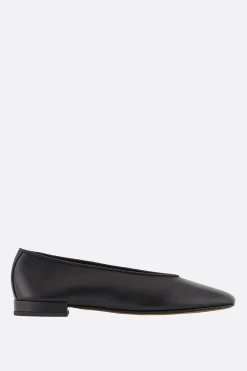 Women GIORGIO ARMANI - 10 CORSO COMO smooth leather ballerinas