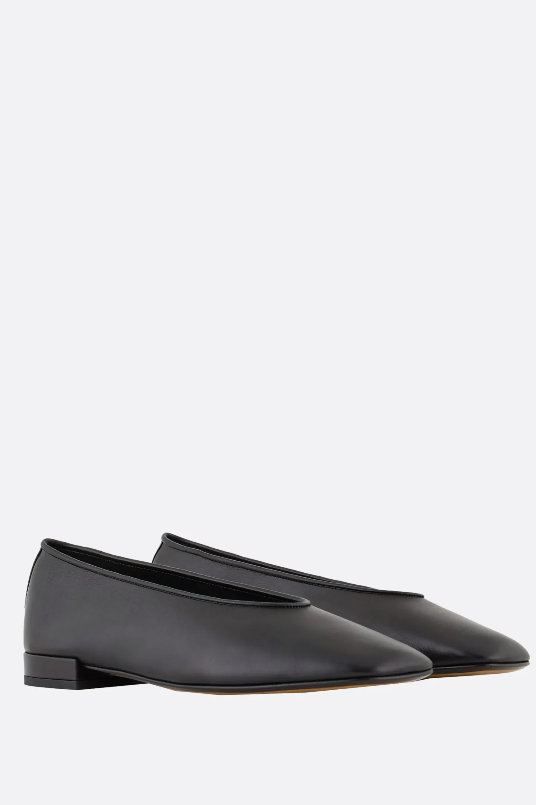 Women GIORGIO ARMANI - 10 CORSO COMO smooth leather ballerinas