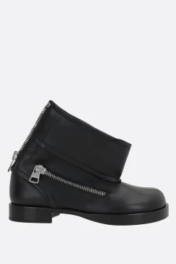 Women JW ANDERSON smooth leather biker boots