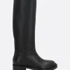 Women SANTONI X 10 CORSO COMO smooth leather boots