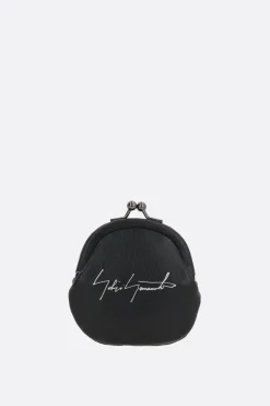 Women DISCORD YOHJI YAMAMOTO smooth leather coin purse with chain