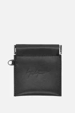 Women DISCORD YOHJI YAMAMOTO smooth leather coin purse with chain
