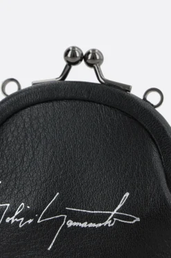 Women DISCORD YOHJI YAMAMOTO smooth leather coin purse with chain