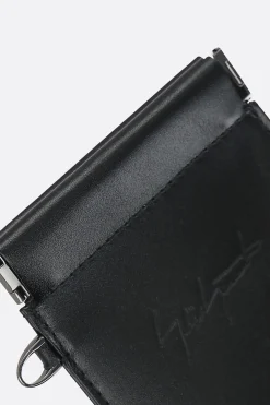 Women DISCORD YOHJI YAMAMOTO smooth leather coin purse with chain