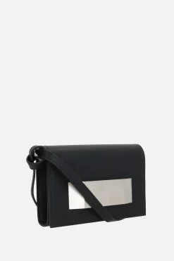 Women RICK OWENS smooth leather crossbody bag