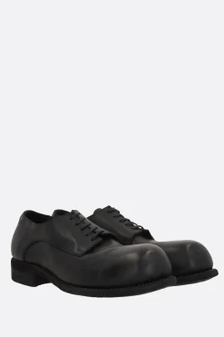 Women GUIDI smooth leather derby shoes