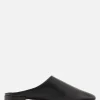Women GIORGIO ARMANI - 10 CORSO COMO smooth leather flat mules