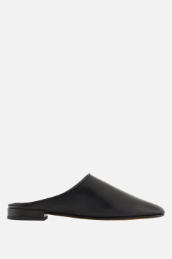 Women GIORGIO ARMANI - 10 CORSO COMO smooth leather flat mules
