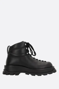 Women JIL SANDER smooth leather hiking boots