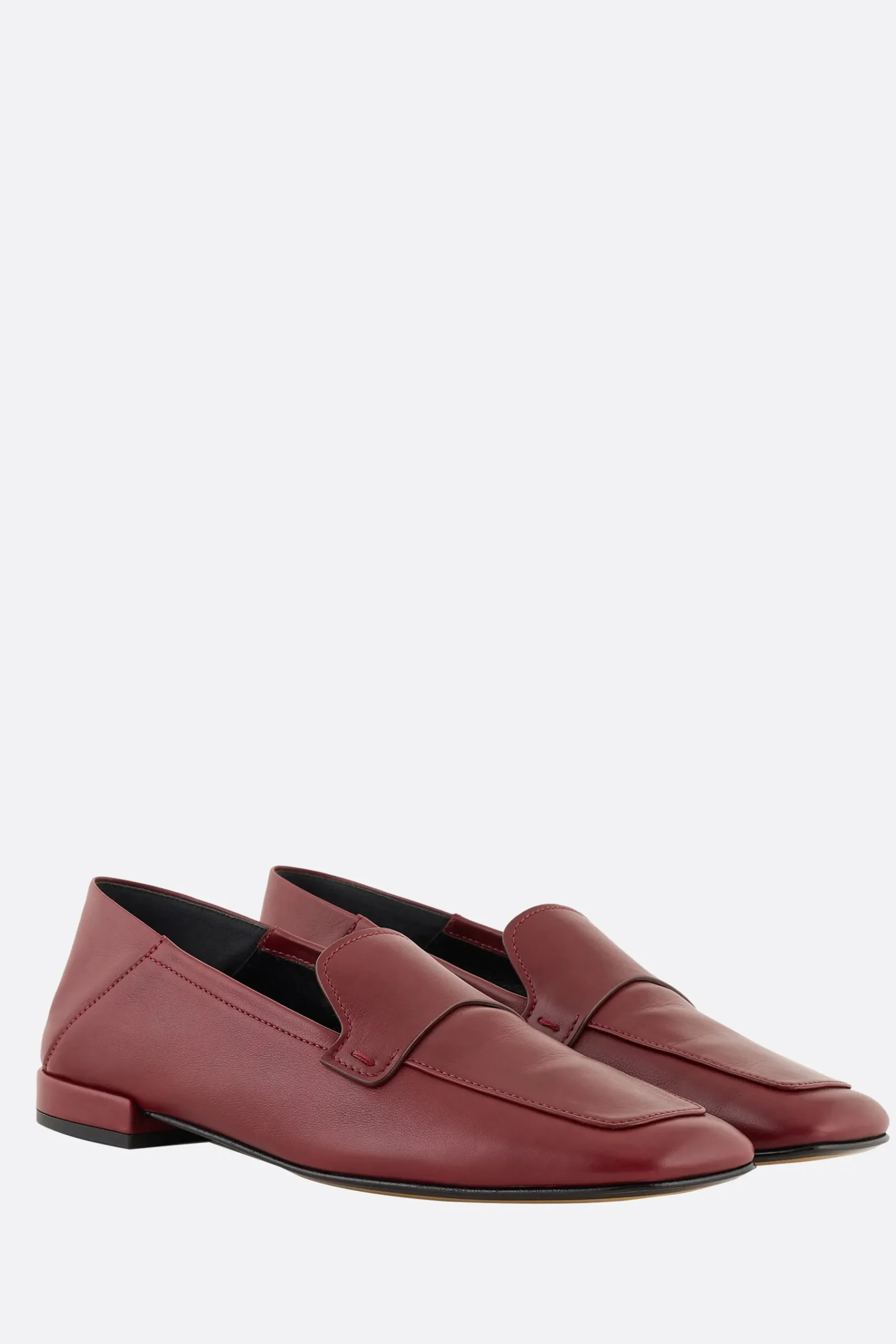 Women GIORGIO ARMANI - 10 CORSO COMO smooth leather loafers