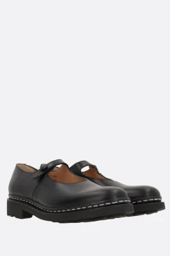 Women COMME DES GARÇONS COMME des GARÇONS smooth leather mary-jane ballerinas