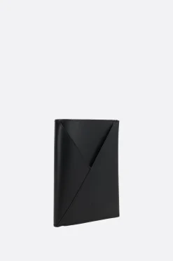 MM6 smooth leather passport holder