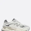 Women NEW BALANCE 9060 sneakers in mesh and grainy leather