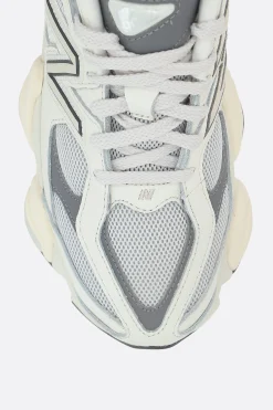 Women NEW BALANCE 9060 sneakers in mesh and grainy leather