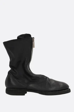 Women GUIDI soft grainy leather ankle boots