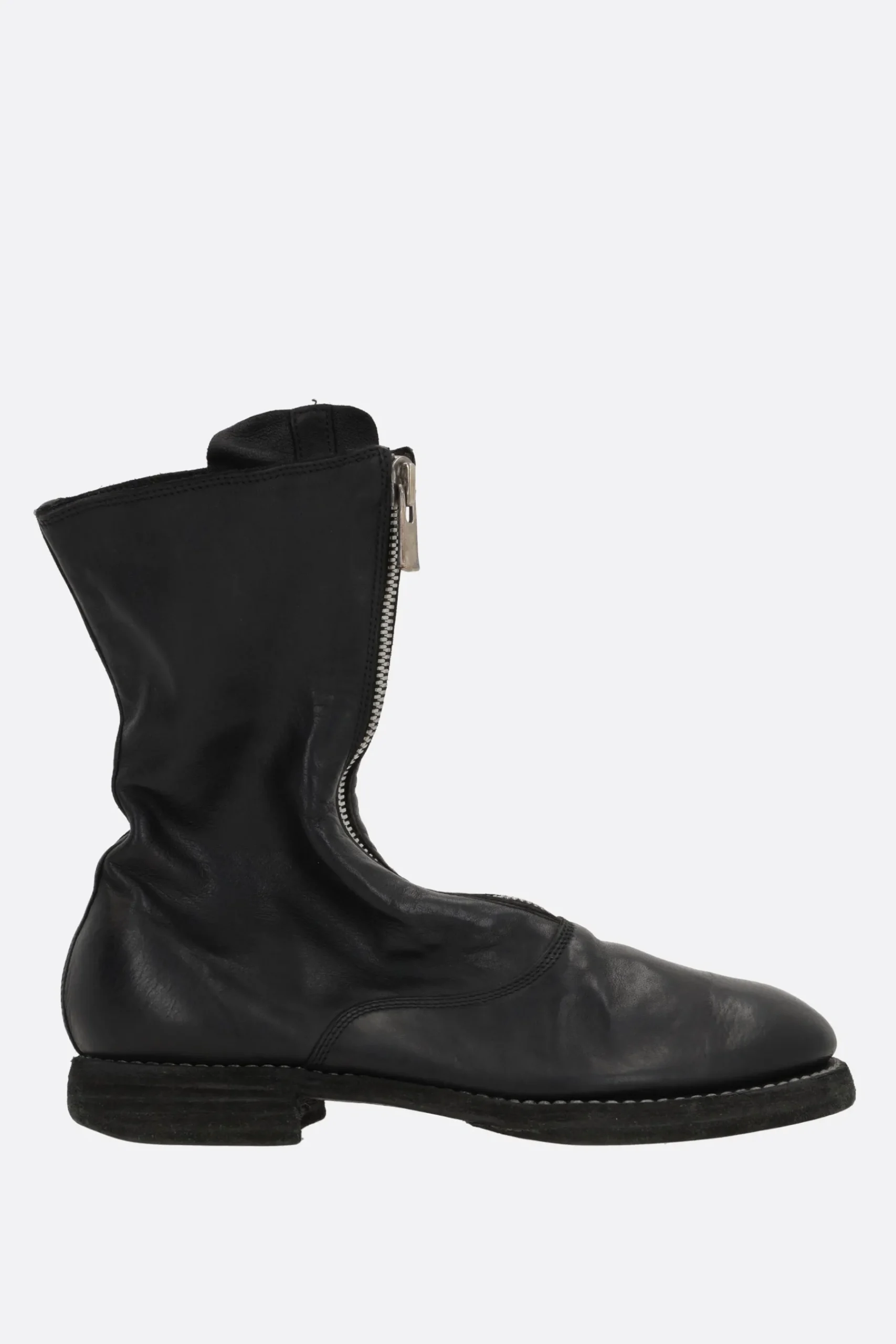 Women GUIDI soft grainy leather ankle boots