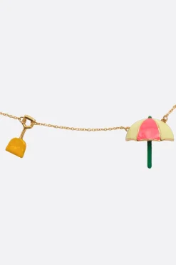 Women ALIITA Sombrilla Paletta necklace in yellow gold