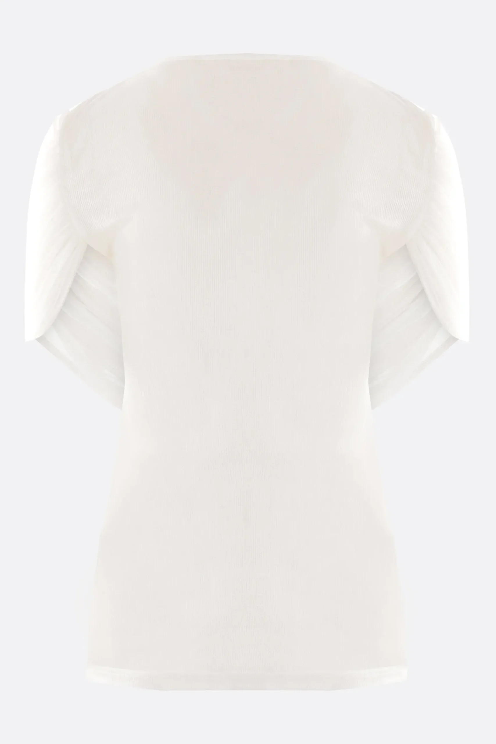 Women CHRISTOPHER ESBER Sonora Veiled ribbed jersey t-shirt