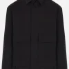 Y-3 Sport Uniform patch twill overshirt
