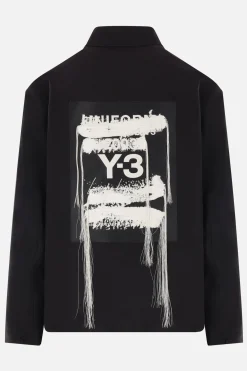 Y-3 Sport Uniform patch twill overshirt