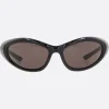 Women BALENCIAGA Sporty B Round sunglasses in acetate