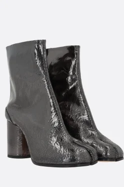 Women MAISON MARGIELA stivaletto Tabi in pelle effetto Broken mirror