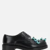 NAMACHEKO Stone derby shoes in brushed leather