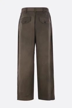 ZIGGY CHEN straight-leg trousers in silk blend