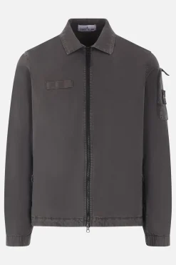 STONE ISLAND stretch cotton overshirt