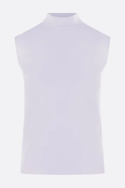Women PLAN C stretch jersey sleeveless top