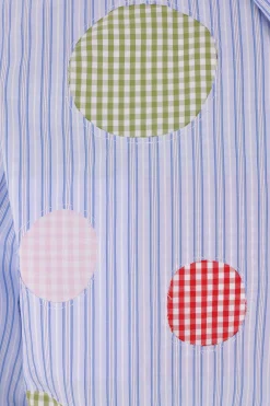 COMME DES GARÇONS SHIRT striped cotton poplin shirt