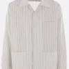 MAISON MARGIELA striped cotton pyjama shirt