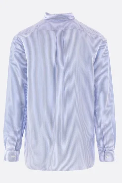 COMME DES GARÇONS SHIRT striped cupro shirt