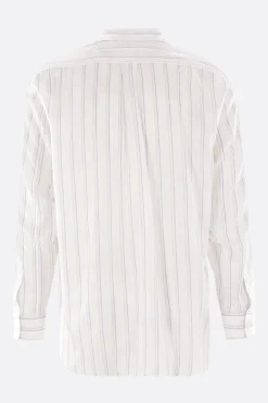 COMME DES GARÇONS SHIRT striped cupro shirt