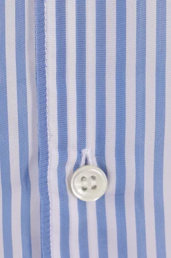 COMME DES GARÇONS SHIRT striped cupro shirt