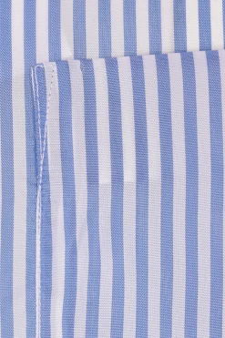 COMME DES GARÇONS SHIRT striped cupro shirt