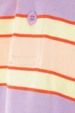 JW ANDERSON striped jersey long-sleeved polo shirt