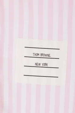 Women THOM BROWNE striped poplin cropped shirt