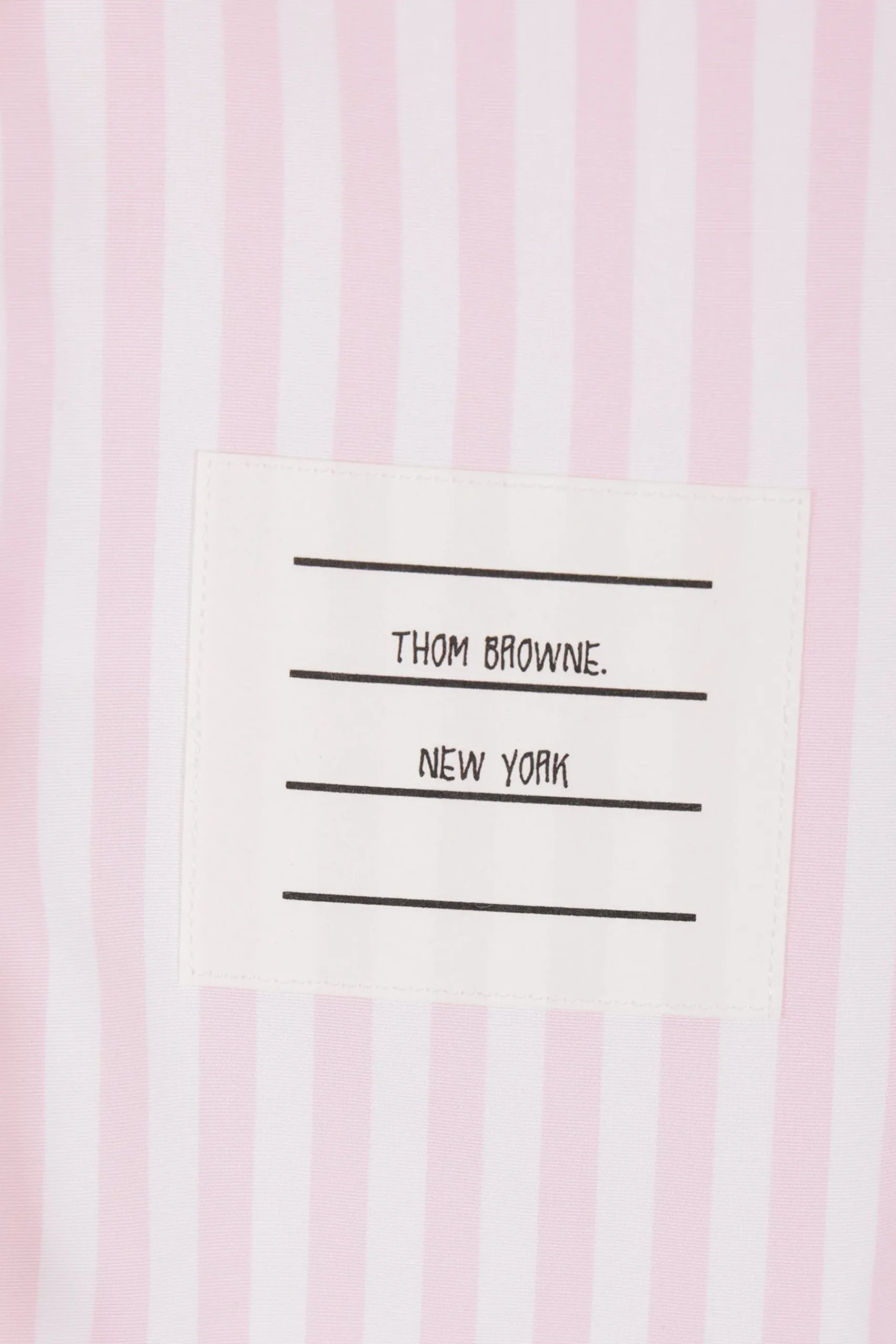 Women THOM BROWNE striped poplin cropped shirt