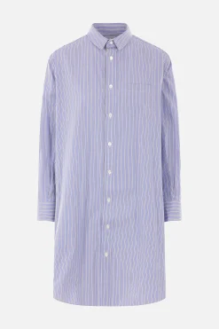 Women SACAI striped poplin mini dress